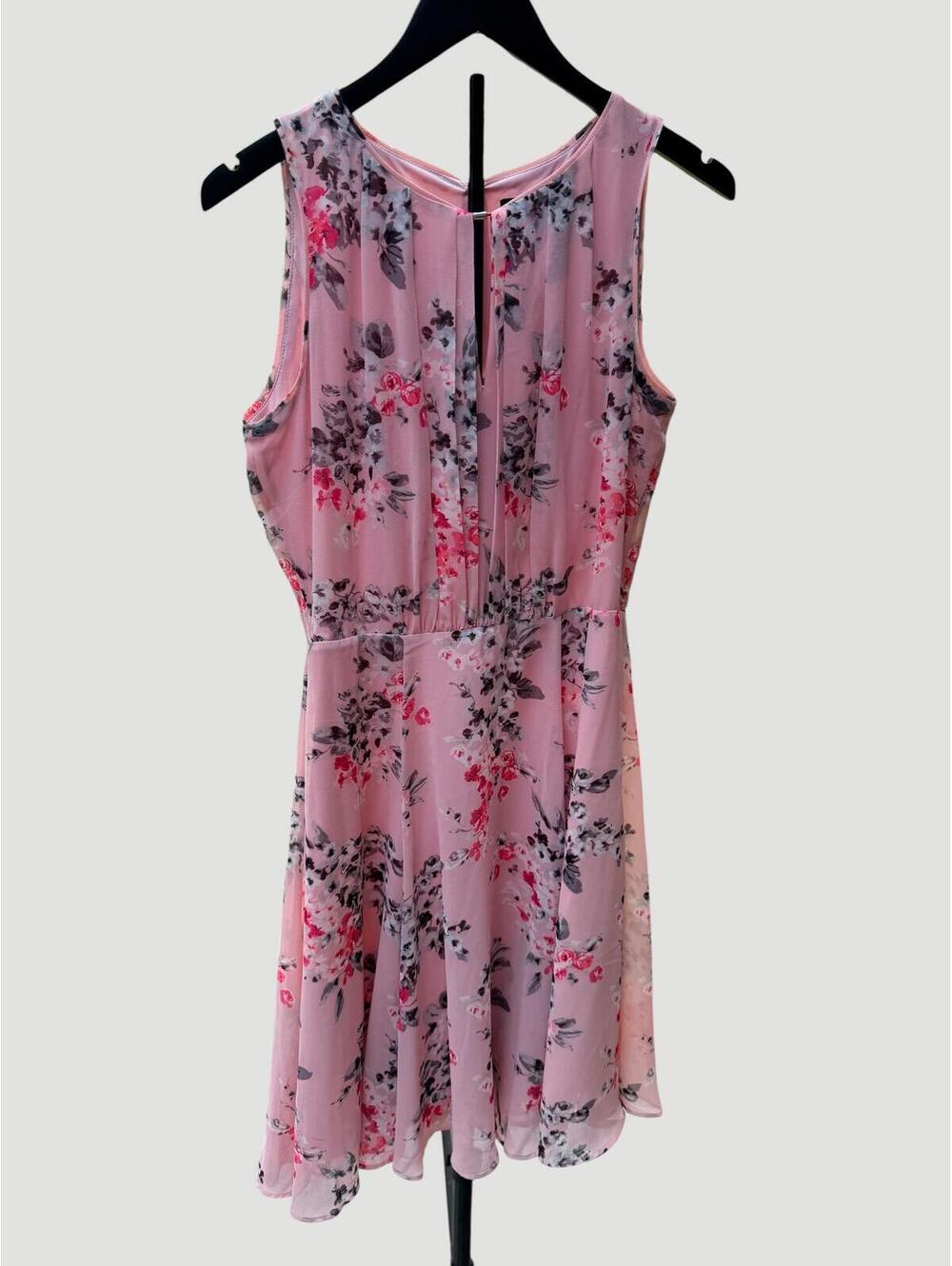 White House Black Market Pink Floral Sleeveless Dress Size 6 - Picture 3 of 9